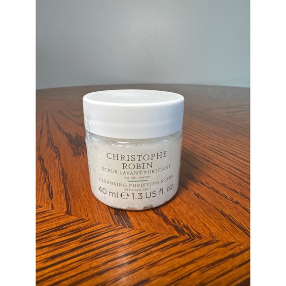 Christophe Robin, Cleansing Purifying Scrub with Sea Salt, 1.3 Fl Oz. Sealed - Picture 1 of 7